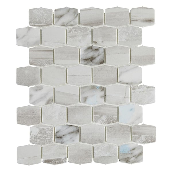 Unbranded Seaside Lisbon 9.84 in. x 12.13 in. Lantern Glass Mesh-Mounted Mosaic Tile (0.83 sq. ft./Each)