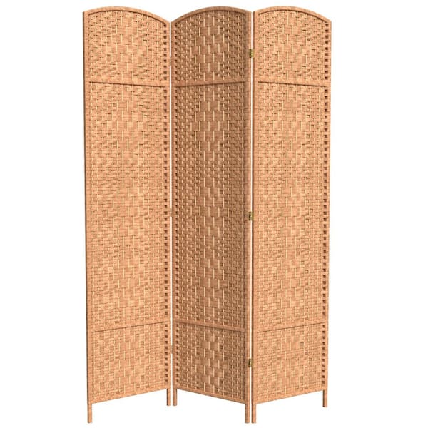 7 ft. Natural 3-Panel Room Divider