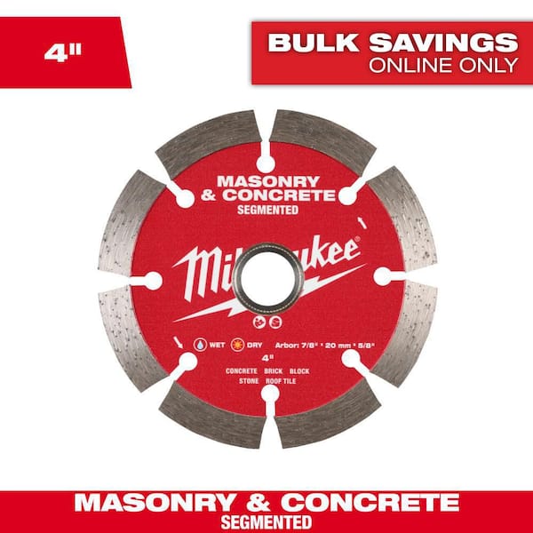 4 in. Segmented Masonry & Concrete Diamond Blade