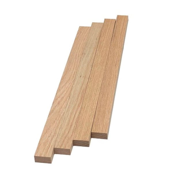 Swaner Hardwood 1 in. x 2 in. x 6 ft. Red Oak S4S Board (4-Pack)
