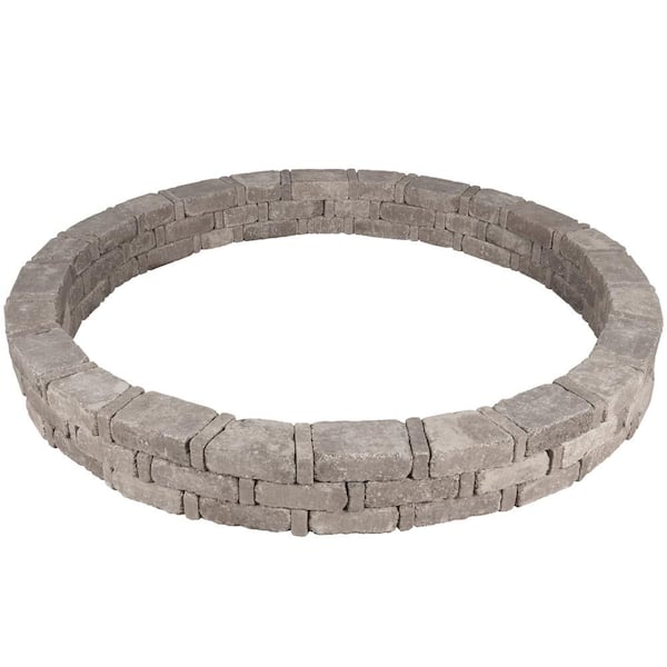 Pavestone RumbleStone 93 in. x 10.5 in. Tree Ring Kit in Greystone