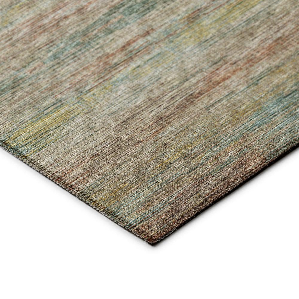 Marston Multicolor Chenille 3' x 5' Flat Woven Non-Slip Area Rug