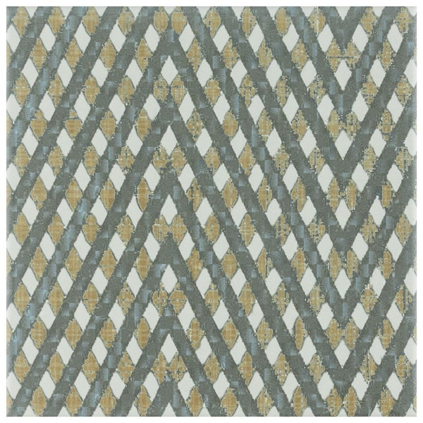Merola Tile Boheme Grid 7-3/4 in. x 7-3/4 in. Ceramic Floor and Wall Tile (0.43 sq. ft./Each)