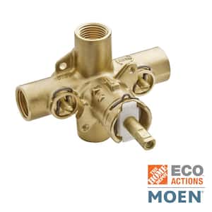 Brass Rough-in Posi-Temp Pressure Balancing Cycling Tub and Shower Valve with Stops - 1/2 in. IPS Connection