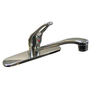Dominion Single-Handle Standard Kitchen Faucet Less Spray in Chrome