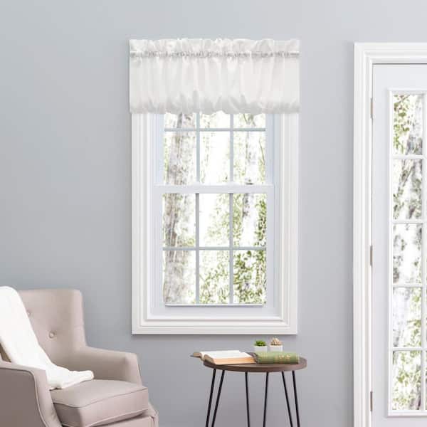 Ellis Curtain Stacey 15 in. L Polyester/Cotton Balloon Valance in Ice Cream