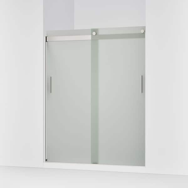 KOHLER Levity 56-60 in. W x 74 in. H Frameless Sliding Shower Door