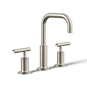 Purist 8 in. Widespread 2-Handle Water-Saving Bathroom Faucet in Vibrant Brushed Nickel