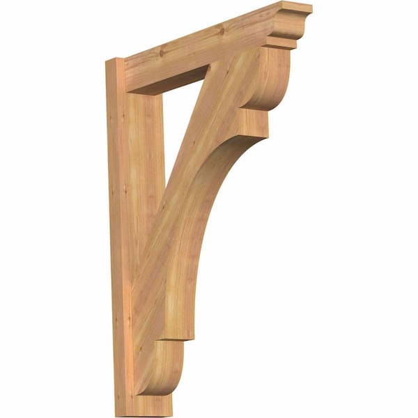 Ekena Millwork 6 in. x 36 in. x 28 in. Olympic Traditional Smooth Western Red Cedar Outlooker