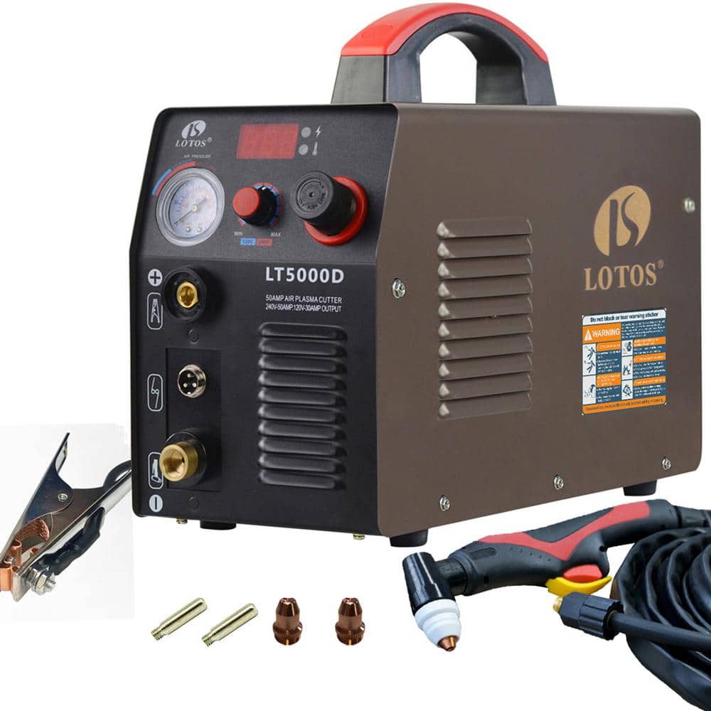 50 Amp Compact Inverter Plasma Cutter for Metal, Dual Voltage 110/220V, 1/2 in. Clean Cut price history on PriceWatchPro