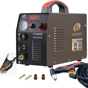50 Amp Compact Inverter Plasma Cutter for Metal, Dual Voltage 110/220V, 1/2 in. Clean Cut