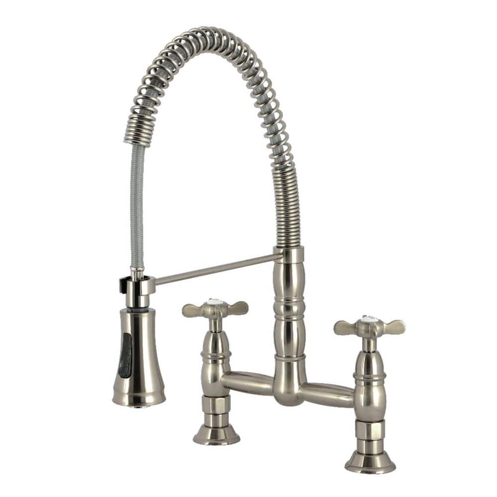 Essex 2-Handle Deck Mount Standard Kitchen Faucet in Brushed Nickel price history on PriceWatchPro