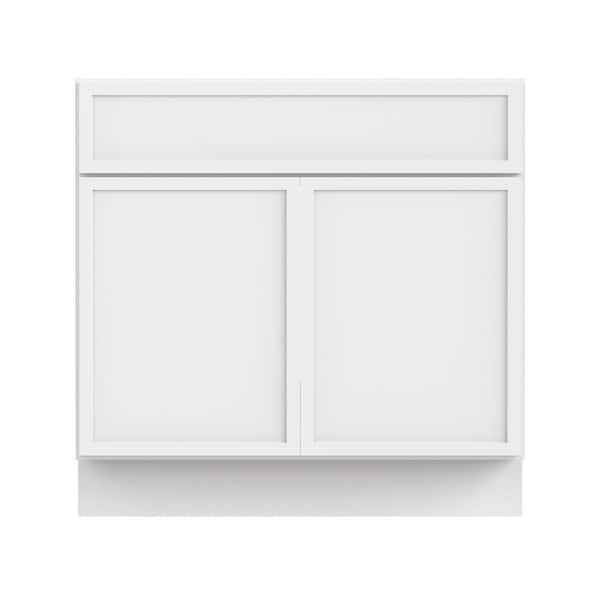 Vanity Art 39 in. W x 21 in. D x 32.5 in. H 2-Doors Bath Vanity Cabinet without Top in White