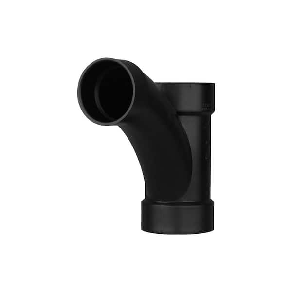 Charlotte Pipe 4 in. x 3 in. ABS DWV All Hub Long-Turn Tee Wye