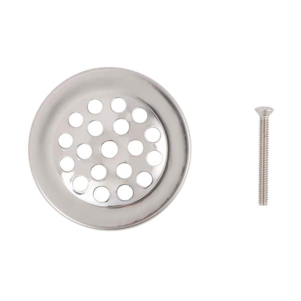 Supplygiant Drain Strainer for Tub and Shower with Screw, Universal Fit, Polished Chrome Finish
