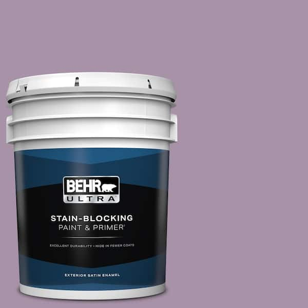 BEHR ULTRA 5 gal. #670D-5 Garden Flower Satin Enamel Exterior Paint & Primer