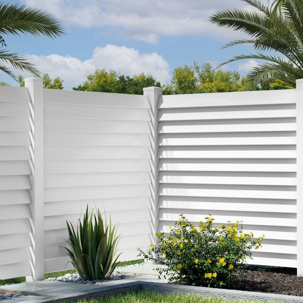 White Vinyl Pyramid New England Fence Post Top, 6 x 6 inches
