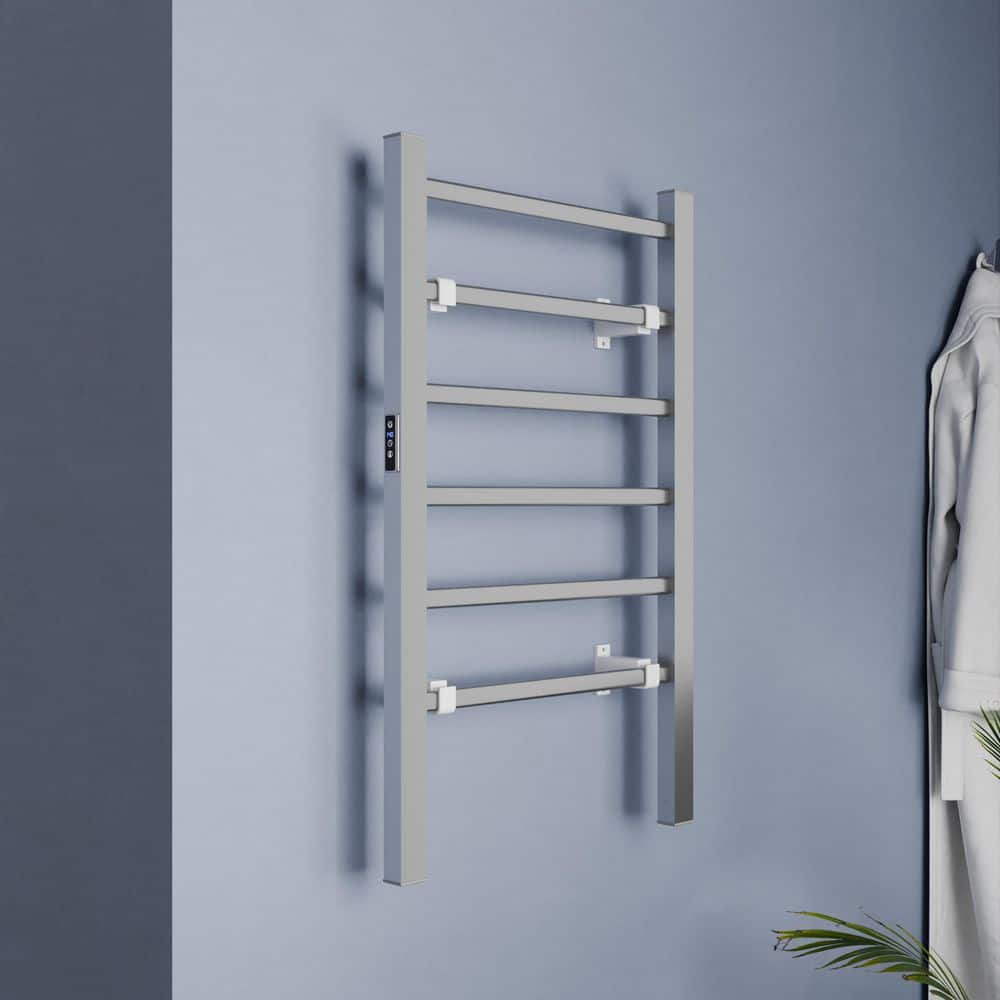 Naples Aluminum Floor-Standing 6-Bar Towel Warmer