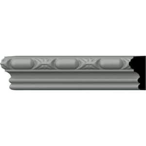 SAMPLE - 7/8 in. x 12 in. x 1-3/4 in. Polyurethane Classic Barrel Panel Moulding