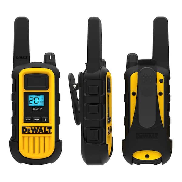 DEWALT DXFRS800 Heavy-Duty 2-Watt Walkie Talkies with 6-Port Gang Charger  (6-Pack) DXFRS800-BCH6B - The Home Depot