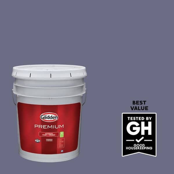 Glidden Premium 5 gal. PPG1169-6 Great Grape Flat Interior Paint