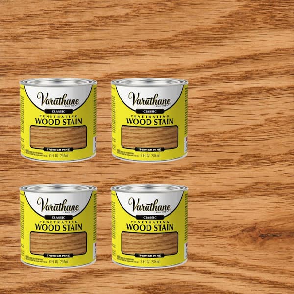 Varathane 8 oz. Ipswich Pine Classic Interior Wood Stain (4-Pack)