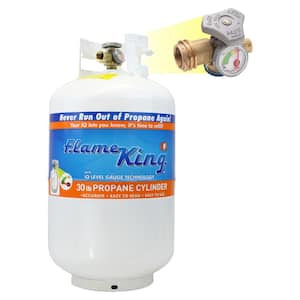 30 lb. Pound Propane Tank Cylinder with OPD Valve and Built in Site Gauge