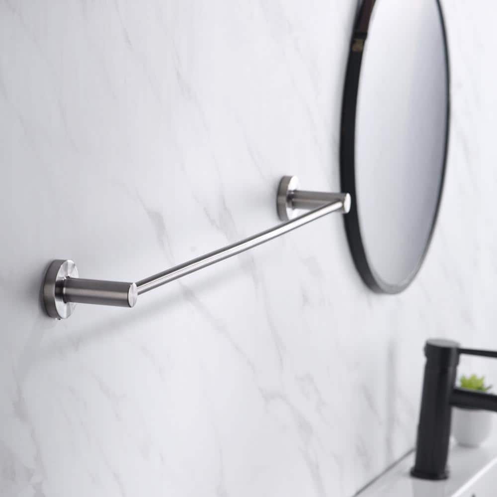 Brushed Nickel 4-Piece Modern Bathroom Hardware Set