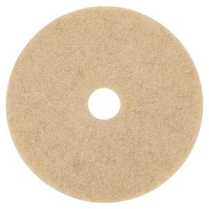 5 Pads Boardwalk Natural Hair 20" Champagne Floor Burnishing Pads BWK4020 NHE 
