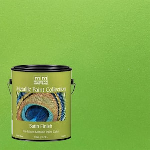 1 gal. Green Apple Water-Based Satin Metallic Interior Paint