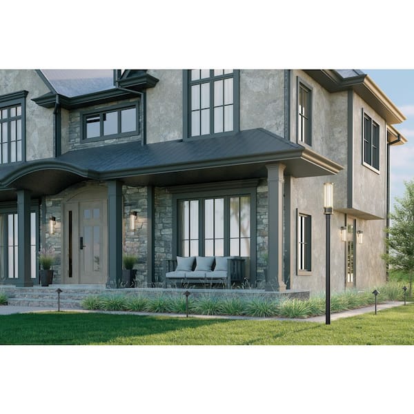 3 in. x 84 in. Black Direct Burial Outdoor Lamp Post (1-Pack)