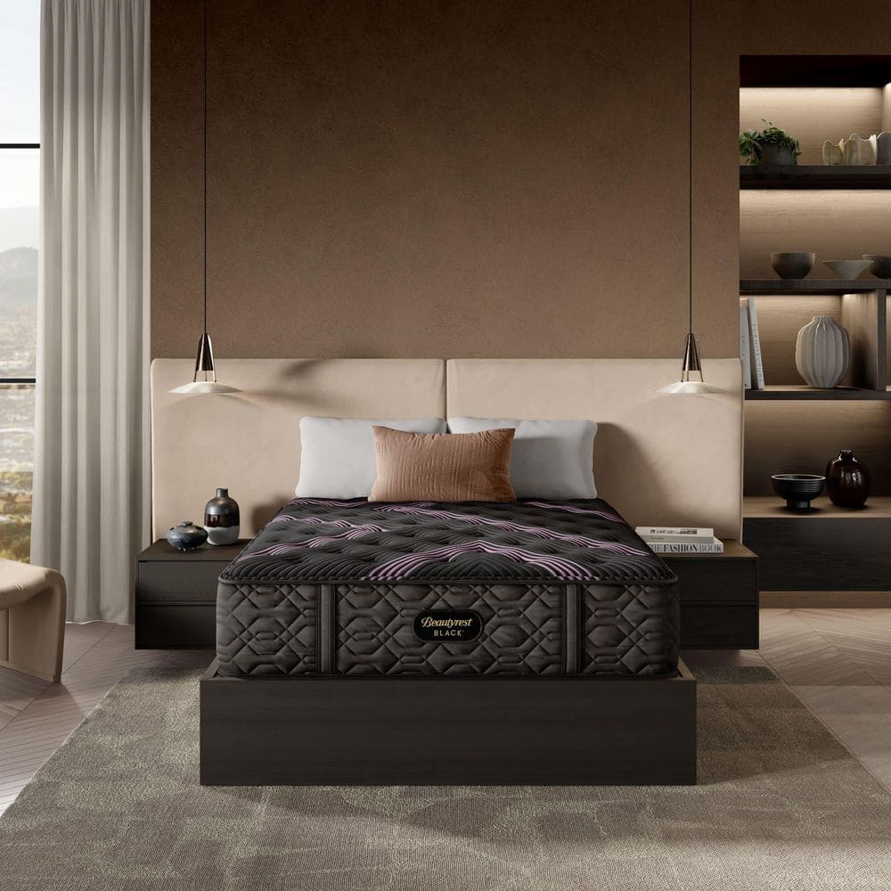 Black Series 2 California King Plush 15.25 in. Low Profile Mattress Set price history on PriceWatchPro
