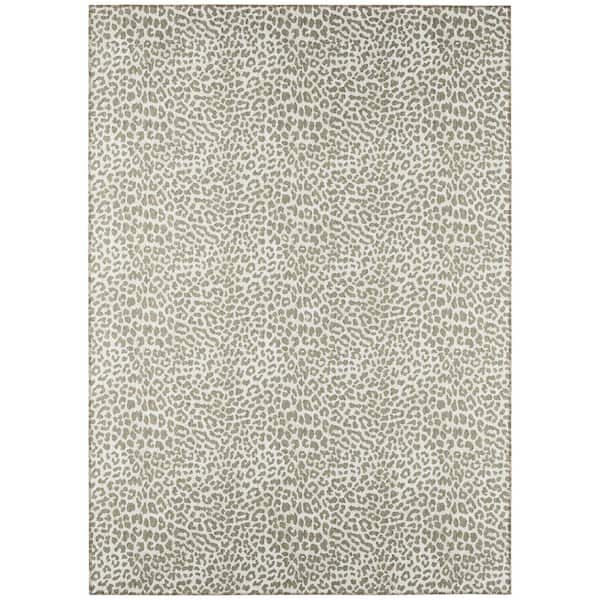 Addison Rugs Safari Beige 10 ft. x 14 ft. Indoor/Outdoor Washable Indoor/Outdoor Washable Rug