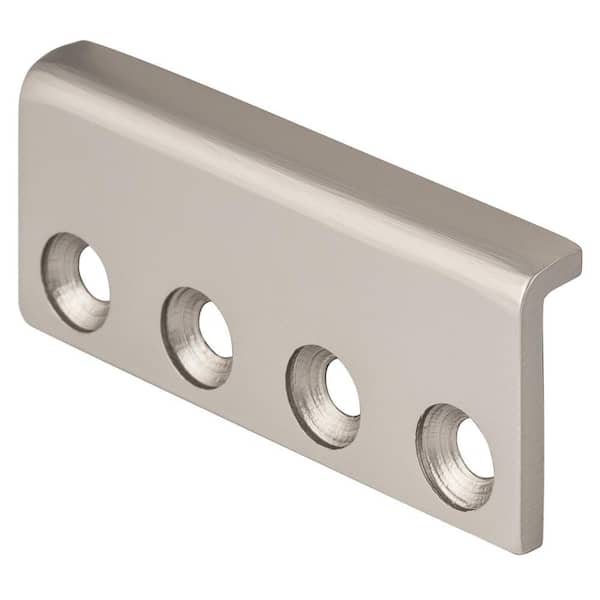 Satin Nickel Rail Connector for Barn Doors