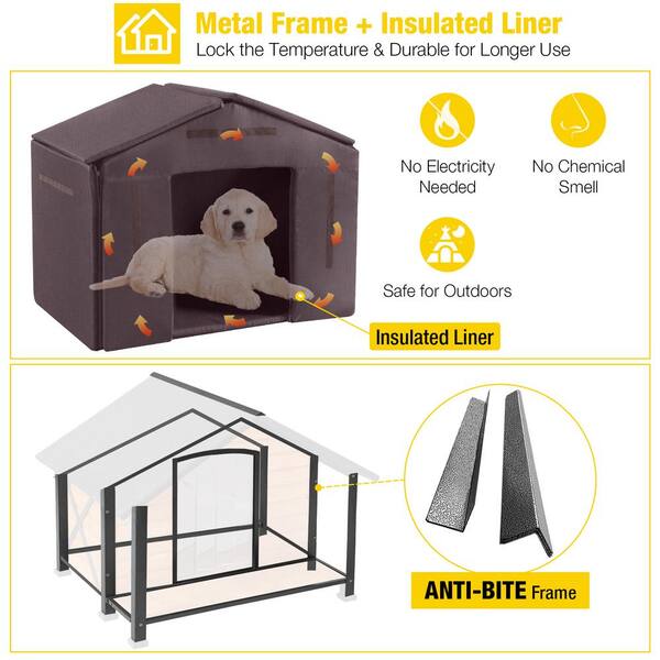 aivituvin Large Waterproof Insulated Dog House Liner Inside AIR88