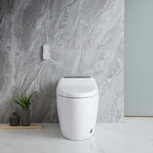 Smart Bidet Toilet Seat with AUTO Open/Close, Remote Control, Tankless Toilet, Kid Wash, Lady Care Wash, Air Dryer