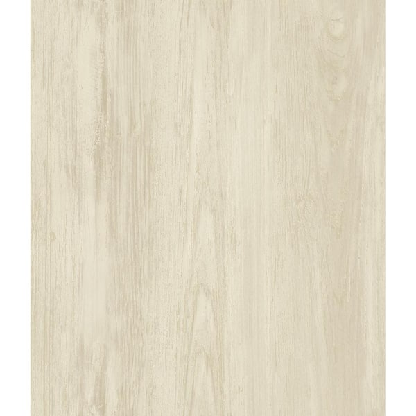 Chesapeake Mapleton Beige Wood Beige Wallpaper Sample