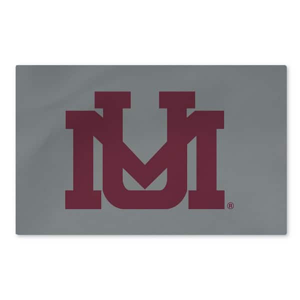 Montana Grizzlies NCAA Logo Washable Rug 36 in. x 62 in. Area Rug