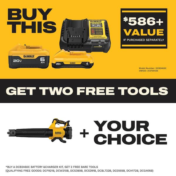 20V MAX 125 MPH 450 CFM Brushless Cordless Battery Powered Blower (Tool Only)