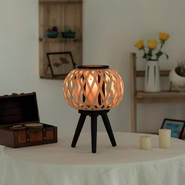 Home Decor Custom Design Candle Holder With Metal Wood Bamboo Lid