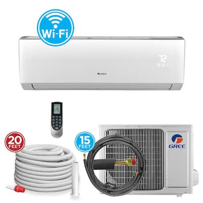36,000 BTU Wi-Fi Programmable 3 Ton Ductless Mini Split Air Conditioner with Heat Kit - 230-208-Volt/60Hz