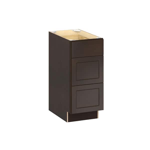 Emerson Cocoa Base 3 drawer Ready to Assemble Kitchen Cabinet (15 in. W x 34.5 in. H x 24 in. D)