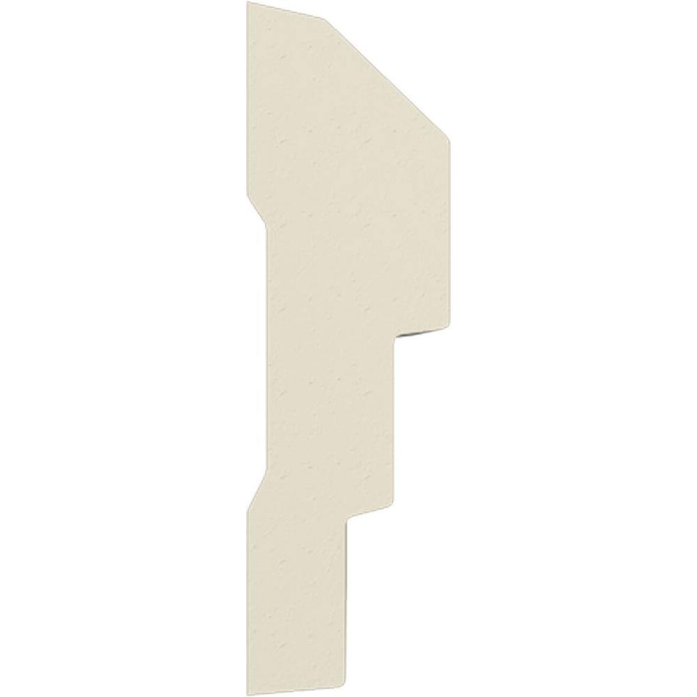 Gray and Off-White Geometric Urethane Panel Moulding Sample