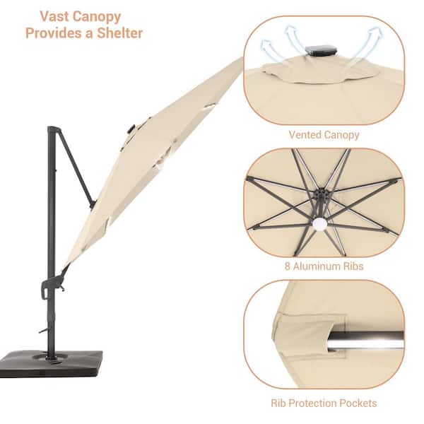 11 foot double vented patio umbrella TREASURE GARDEN 11' OCTAGON MARKET UMBRELLA AUTO TILT WITH DOUBLE WIND VENT