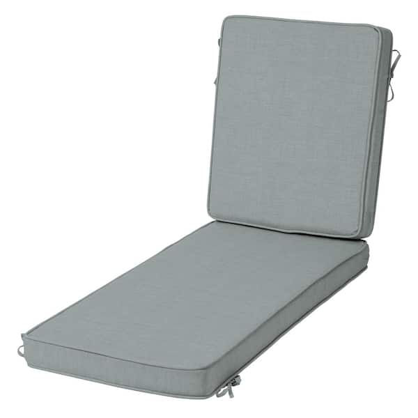 ARDEN SELECTIONS Modern Outdoor Chaise Cushion 21 x 46, Stone Grey Leala