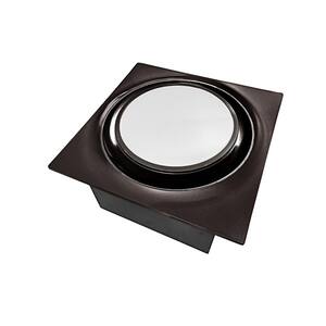 Low Profile 80 CFM Oil Rubbed Bronze 0.3 Sones Quiet Ceiling Bathroom Ventilation Fan with LED Light/Night Light