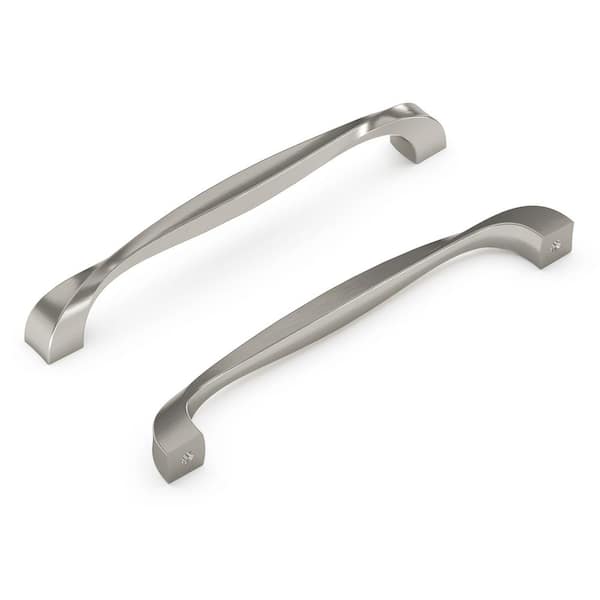 HICKORY HARDWARE Twist 6-5/16 in. (160 mm) Satin Nickel Cabinet Pull (5-Pack)
