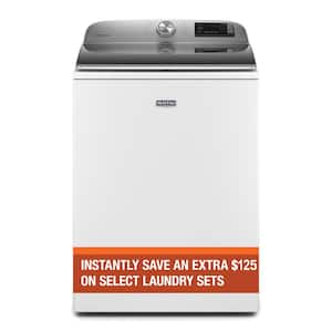 4.7 cu. ft. Smart Capable White Top Load Washing Machine with Extra Power and Deep Fill Option