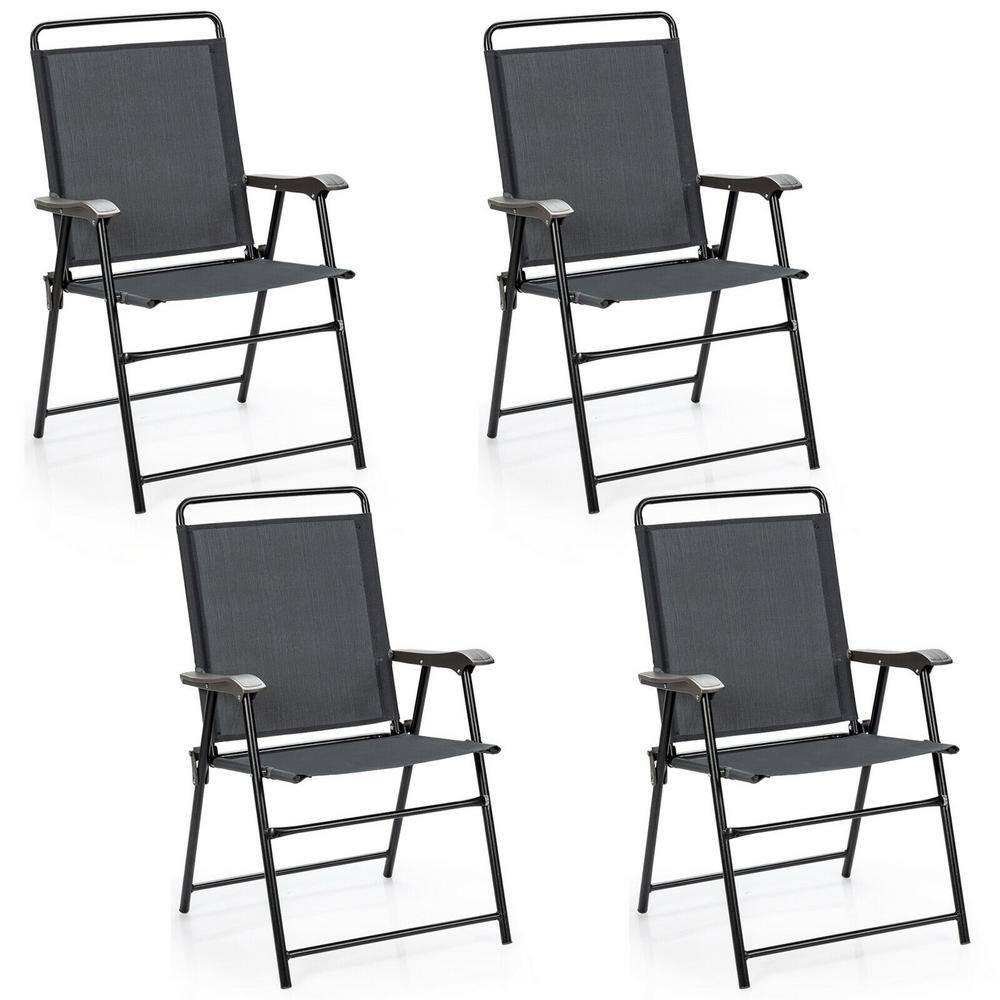 foldable chair with armrest