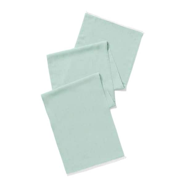 Lenox French Perle Solid Runner, Ice Blue - 14"W x 70"L
